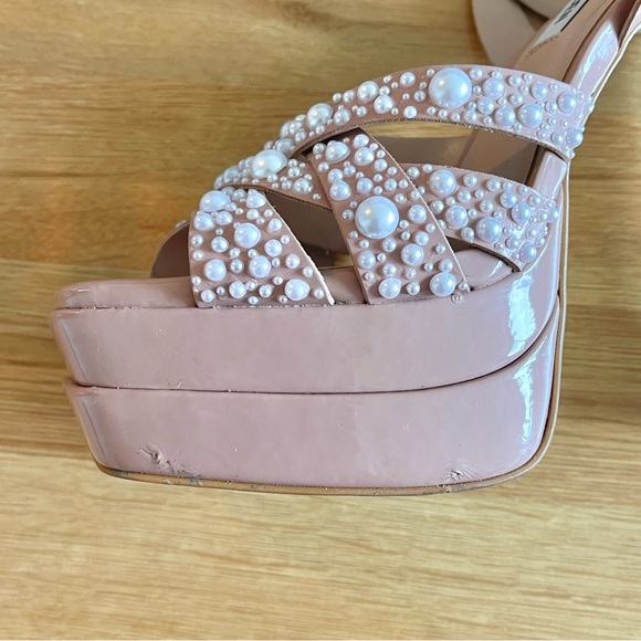 Custom bridal pearl Steve Madden Heels